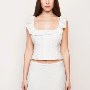 NWT Danielle Guizio Paloma Top in Eyelet.
